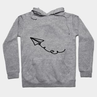 paper airplane Hoodie